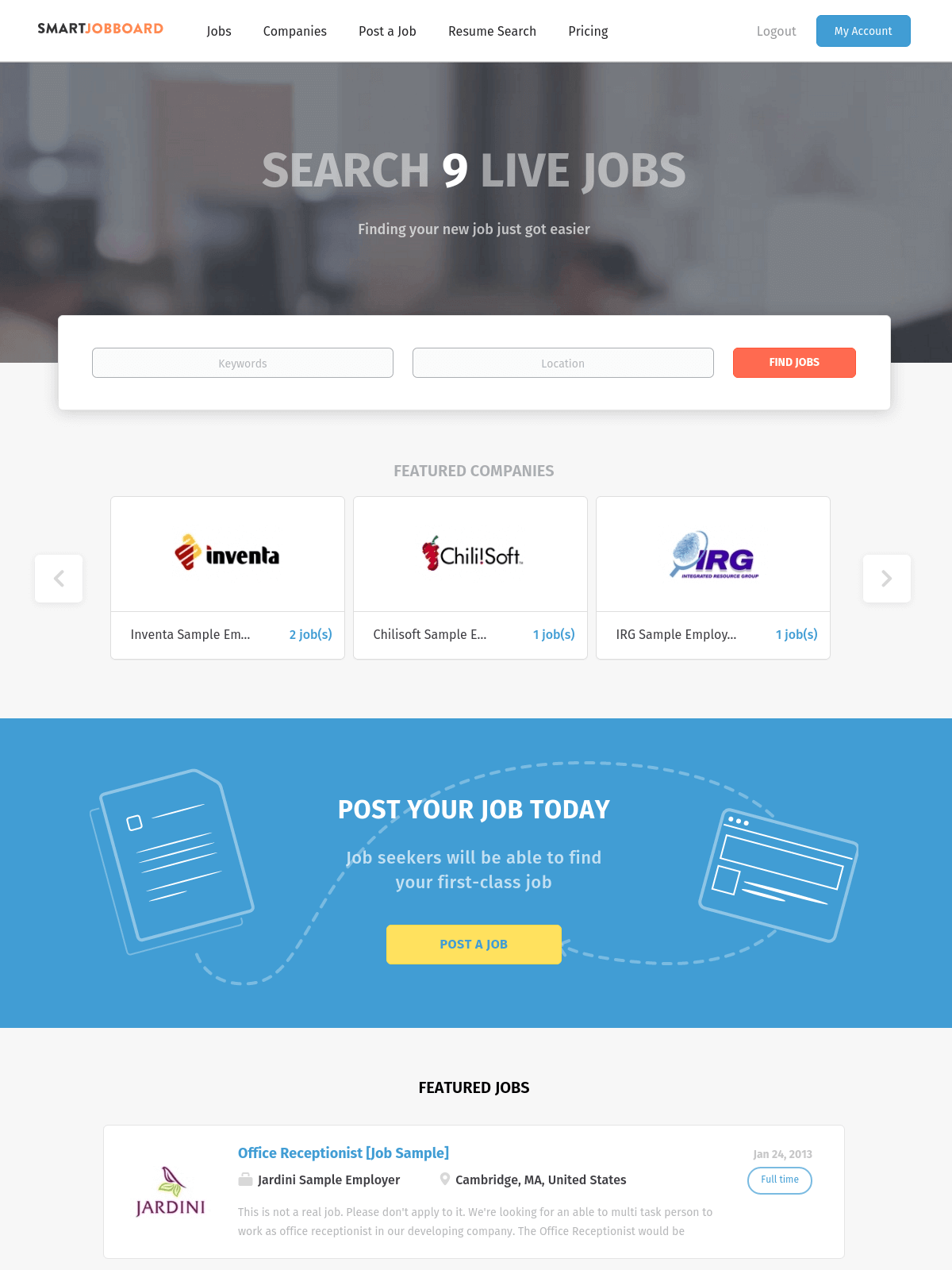 Job Board Themes From Smartjobboard