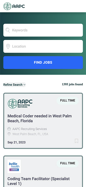 AAPC's new job board came with advanced reporting and a high degree of customization