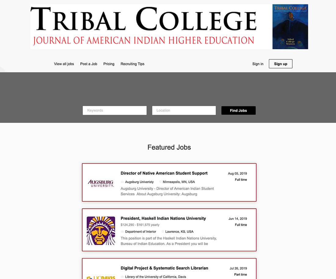 jobs.tribalcollegejournal.org